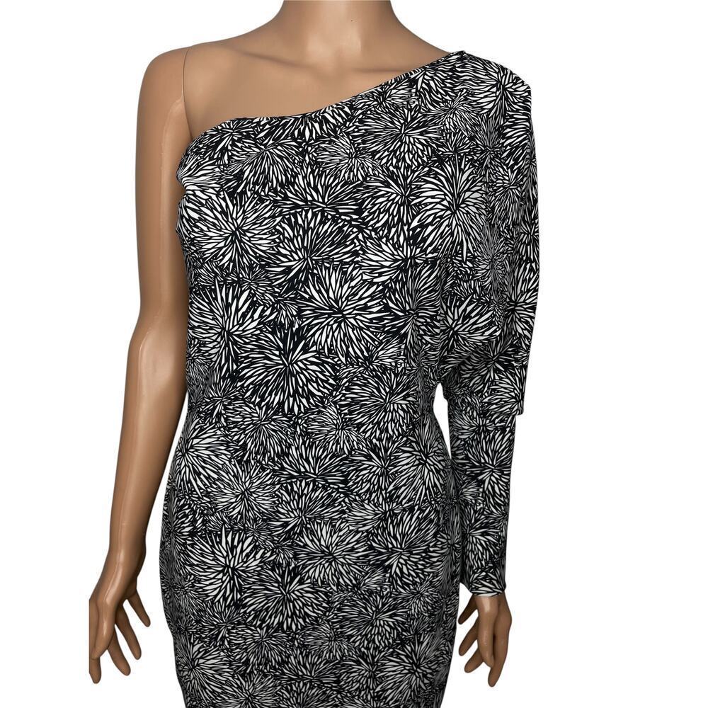 Chiara Boni La Petite Robe Hettie one shoulder bodycon dress Dalia Print sz 42 6 - Picture 7 of 10